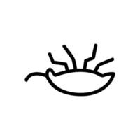 vettore icona controllo insetti. illustrazione del simbolo del contorno isolato