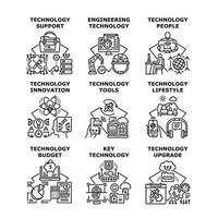 illustrazione vettoriale dell'icona del concetto di business tecnologico