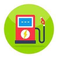 icona di download premium della pompa di benzina vettore