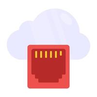 icona del design perfetto della porta cloud vettore