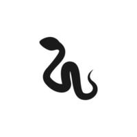 design del logo dell'icona del serpente vettore