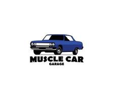 vettore di illustrazione della muscle car americana isolato