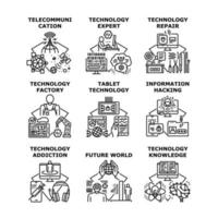 illustrazione vettoriale dell'icona della tecnologia