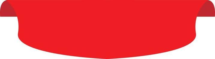offerta speciale banner rosso vuoto su sfondo bianco. stile piatto. icona banner rosso per il design del tuo sito web, logo, app, interfaccia utente. segno di nastro di carta vettoriale in stile origami rosso.