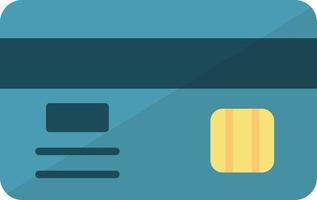 icona piatta della carta di credito vettore