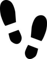 icona di impronta di scarpa umana su sfondo bianco. stile piatto. icona di impronte per il design del tuo sito web, logo, app, interfaccia utente. simbolo di scarpe di impronte di piedi nudi umani. segno di stampa di scarpe. vettore