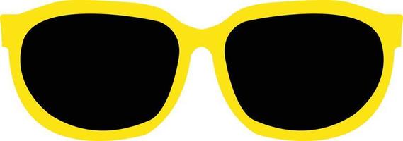 estate anni '80 su sfondo bianco. segno di occhiali da sole. simbolo dell'estate degli occhiali da sole. vettore