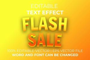 effetto testo vendita flash, facile da modificare vettore