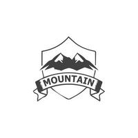 logo icona di montagna vettore