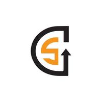 modello logo lettera g vettore