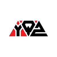 design del logo della lettera del triangolo yqz con forma triangolare. monogramma di design del logo del triangolo yqz. modello di logo vettoriale triangolo yqz con colore rosso. logo triangolare yqz logo semplice, elegante e lussuoso. yqz