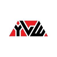 design del logo della lettera del triangolo ylw con forma triangolare. monogramma di design con logo triangolo ylw. modello di logo vettoriale triangolo ylw con colore rosso. logo triangolare ylw logo semplice, elegante e lussuoso. illw
