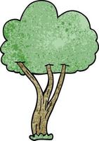 albero di fioritura di doodle del fumetto vettore