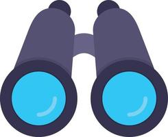 icona piatta binoculare vettore