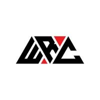 logo della lettera del triangolo wrc con forma triangolare. monogramma di design del logo del triangolo wrc. modello di logo vettoriale triangolo wrc con colore rosso. logo triangolare wrc logo semplice, elegante e lussuoso. wrc