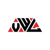 design del logo della lettera triangolo vwl con forma triangolare. monogramma di design del logo del triangolo vwl. modello di logo vettoriale triangolo vwl con colore rosso. logo triangolare vwl logo semplice, elegante e lussuoso. vw