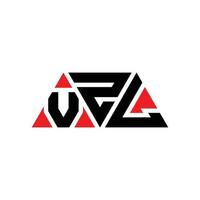 design del logo della lettera del triangolo vzl con forma triangolare. monogramma di design del logo del triangolo vzl. modello di logo vettoriale triangolo vzl con colore rosso. logo triangolare vzl logo semplice, elegante e lussuoso. vzl