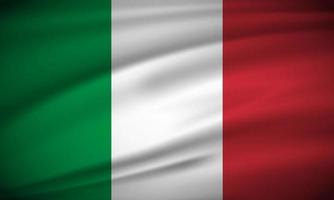 elegante sfondo realistico bandiera italia. design del giorno dell'indipendenza dell'italia vettore