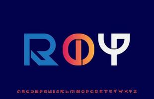 3d tipografia lettera logo design vettore