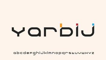 tipografia minimale moderna piccola lettera dell'alfabeto logo design vettore
