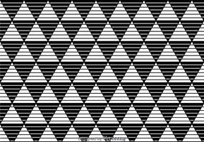 Pattern in bianco e nero di triangoli di strisce vettore