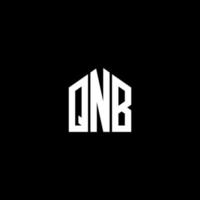 qnb lettera logo design su sfondo nero. qnb creative iniziali lettera logo concept. disegno della lettera qnb. vettore