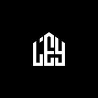 ley lettera logo design su sfondo nero. ley creative iniziali lettera logo concept. disegno della lettera ley. vettore