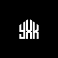 yxk lettera logo design su sfondo nero. yxk creative iniziali lettera logo concept. disegno della lettera yxk. vettore