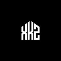 xkz lettera logo design su sfondo nero. xkz creative iniziali lettera logo concept. disegno della lettera xkz. vettore