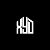 xyd lettera logo design su sfondo nero. xyd creative iniziali lettera logo concept. disegno della lettera xyd. vettore