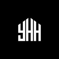 yhh lettera logo design su sfondo nero. yhh creative iniziali lettera logo concept. yhh disegno della lettera. vettore