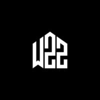 logo della lettera wzz su sfondo nero. wzz creative iniziali lettera logo concept. disegno della lettera wzz. vettore