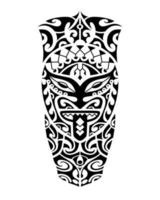 tatuaggio in stile maori per gamba o spalla. vettore
