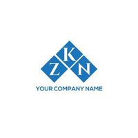 zkn lettera design.zkn lettera logo design su sfondo bianco. zkn creative iniziali lettera logo concept. zkn lettera design.zkn lettera logo design su sfondo bianco. z vettore