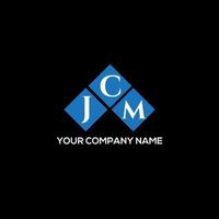 jcm lettera design.jcm lettera logo design su sfondo nero. jcm creative iniziali lettera logo concept. jcm lettera design.jcm lettera logo design su sfondo nero. j vettore