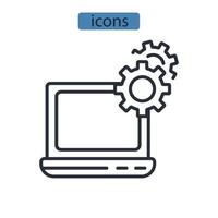 icone di produttività simbolo elementi vettoriali per il web infografico