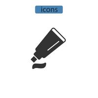 dentifricio icone simbolo elementi vettoriali per il web infografica