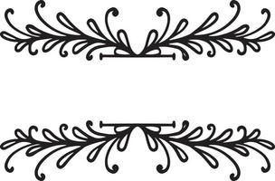 diviso monogramma cornice vettore carta invito elementi vittoriano grunge calligrafia inviti matrimonio set ornamento medievale bordi scorrimento clipart vortice tagliare file vortice silhouette fiorire bordi