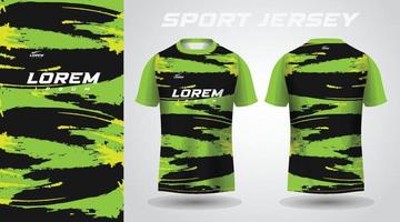design in jersey sportivo verde vettore