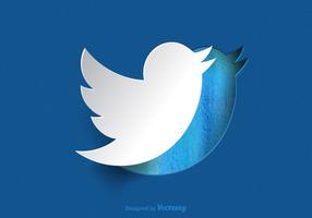 Carta gratis Twitter Bird Vector