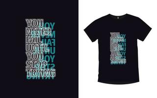 citazioni motivazionali lettering poster tipografia elemento geometrico e design t-shirt vettore