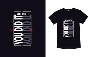 citazioni motivazionali lettering poster tipografia elemento geometrico e design t-shirt vettore