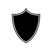 scudo icona illustrazione vettoriale logo. icona vettore scudo di protezione