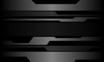 astratto grigio metallizzato nero cyber tecnologia futuristica disegno geometrico moderno vettore di sfondo