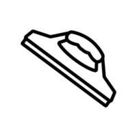 illustrazione del contorno vettoriale dell'icona della spazzola della mano del mop