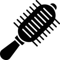 icona del glifo con spazzola per capelli vettore