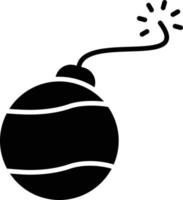 icona del glifo bomba vettore
