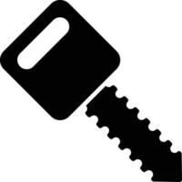 23 - icona del glifo della chiave dell'auto vettore
