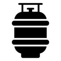 stile glifo icona vettore bombola di gas per web e dispositivi mobili.
