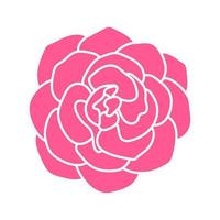 rosa rosa icona matrimonio design, illustrazione vettoriale, eps10 vettore